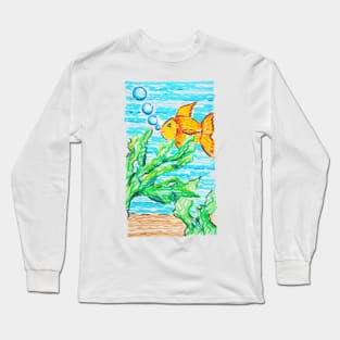 fishbowl, little fish Long Sleeve T-Shirt